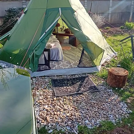 Indian Tent Tipi In Shared Lot And Shared Bathroom Mrse