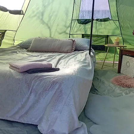 Indian Tent Tipi In Shared Lot And Shared Bathroom