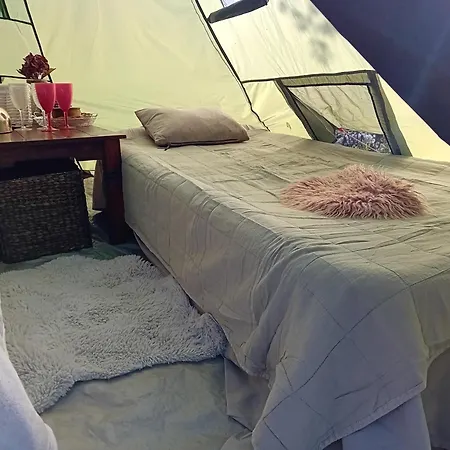 Indian Tent Tipi In Shared Lot And Shared Bathroom