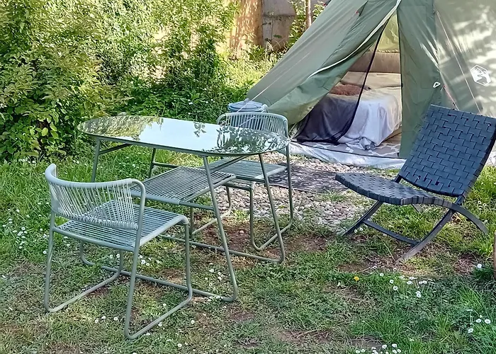 Indian Tent Tipi In Shared Lot And Shared Bathroom